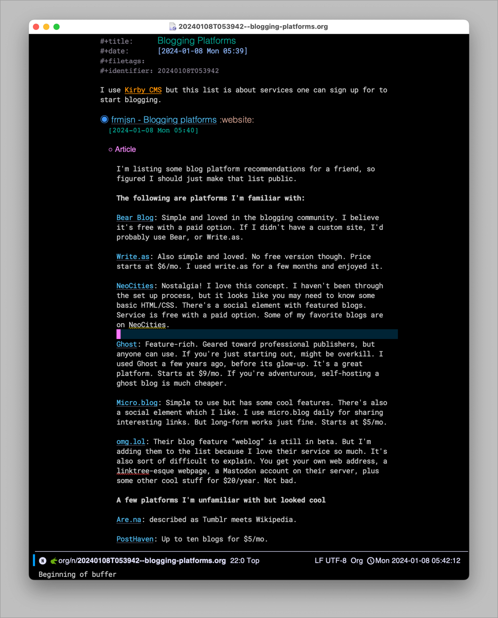 &lt;# Screenshot of Emacs buffer #&gt;